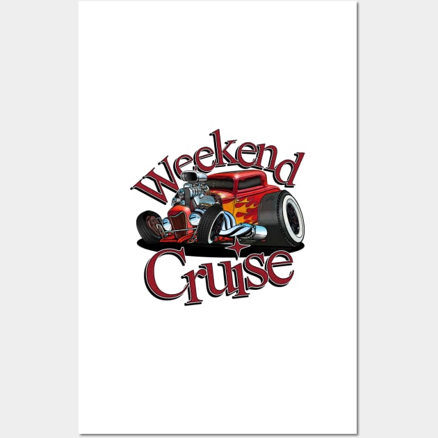 Weekend Cruise - Hot Rod Car Wall Art by Wilcox PhotoArt